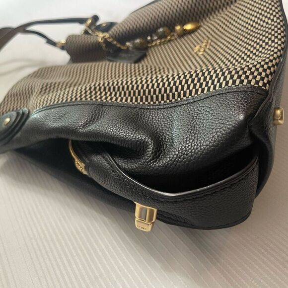 Coach 28895 Edie 31 Legacy Print Black Color Jacquard Leather Shoulder Bag - Picture 10 of 15